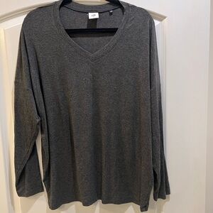 Cabi 3052 Shirt Womens Gray Serenity Tee Long Sleeve Top